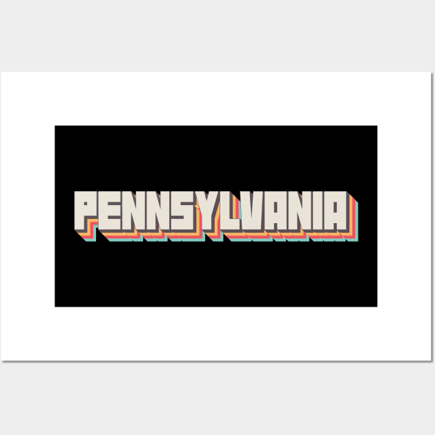 Pennsylvania State Wall Art by n23tees